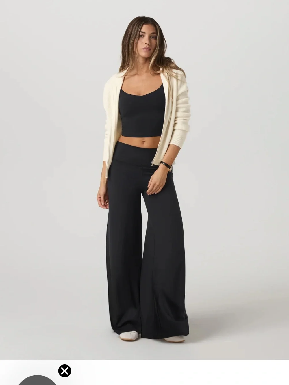 Vuori Halo Easy Black Wide Leg Lounge Pants - Picture 1 of 6